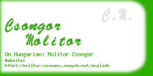 csongor molitor business card